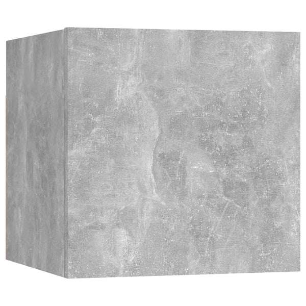 TV-Wandschränke 8 Stk. Betongrau 30,5x30x30 cm