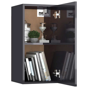 4-tlg. TV-Schrank-Set Hochglanz-Grau Holzwerkstoff
