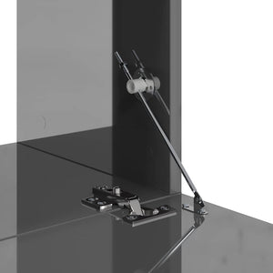 10-tlg. TV-Schrank-Set Hochglanz-Grau Holzwerkstoff