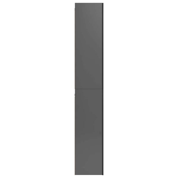 10-tlg. TV-Schrank-Set Hochglanz-Grau Holzwerkstoff