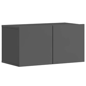 5-tlg. TV-Schrank-Set Hochglanz-Grau Holzwerkstoff