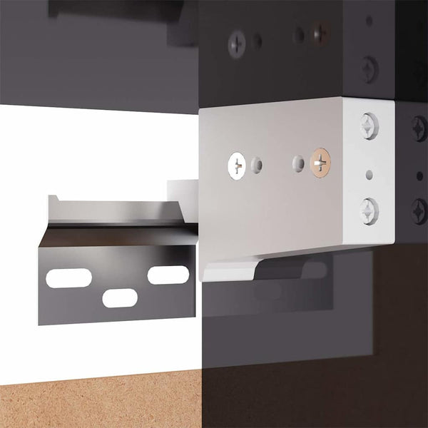 6-tlg. TV-Schrank-Set Hochglanz-Grau Holzwerkstoff