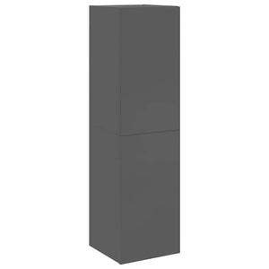 6-tlg. TV-Schrank-Set Hochglanz-Grau Holzwerkstoff
