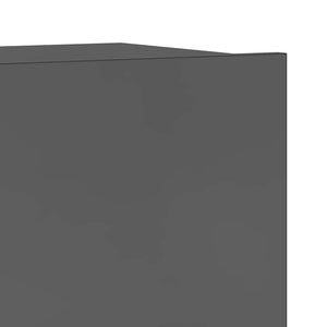 6-tlg. TV-Schrank-Set Hochglanz-Grau Holzwerkstoff