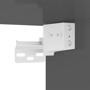 10-tlg. TV-Schrank-Set Hochglanz-Grau Holzwerkstoff
