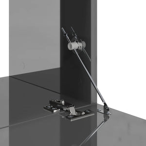 10-tlg. TV-Schrank-Set Hochglanz-Grau Holzwerkstoff