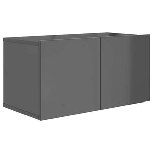 6-tlg. TV-Schrank-Set Hochglanz-Grau Holzwerkstoff