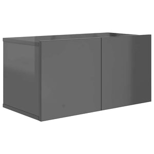 8-tlg. TV-Schrank-Set Hochglanz-Grau Holzwerkstoff