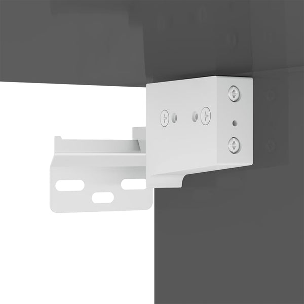 8-tlg. TV-Schrank-Set Hochglanz-Grau Holzwerkstoff