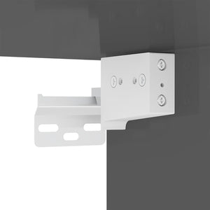 10-tlg. TV-Schrank-Set Hochglanz-Grau Holzwerkstoff