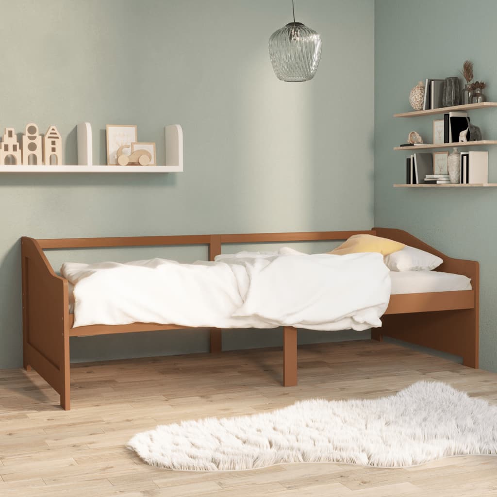 Tagesbett 90x200 Honigbraun Kiefer Massivholz
