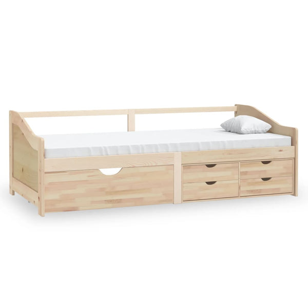 Tagesbett Kiefer Massivholz 90x200 cm mit Schubladen