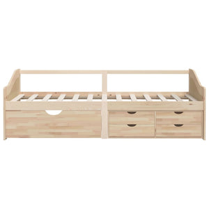 Tagesbett Kiefer Massivholz 90x200 cm mit Schubladen