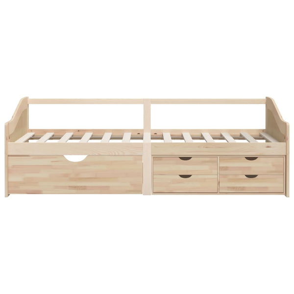 Tagesbett Kiefer Massivholz 90x200 cm mit Schubladen