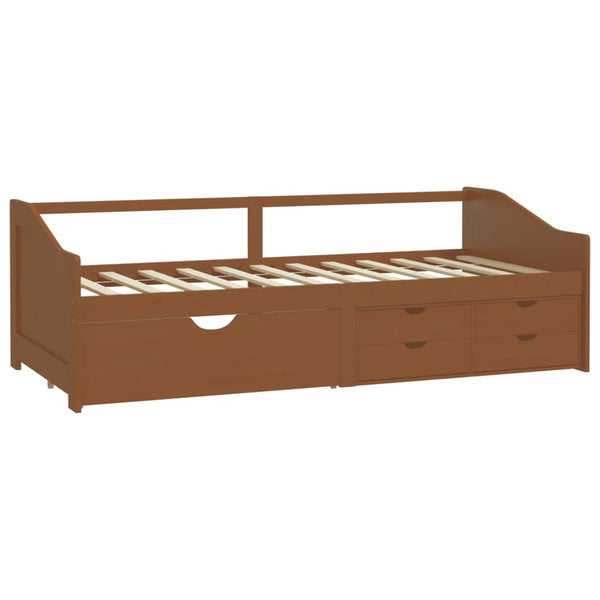 Tagesbett 90x200 Honigbraun mit Schubladen