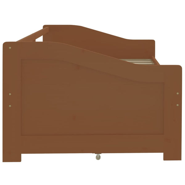 Tagesbett 90x200 Honigbraun mit Schubladen