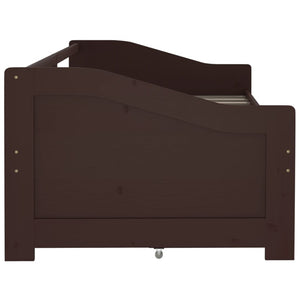 Tagesbett 90x200 cm mit Schubladen, Dunkelbraun