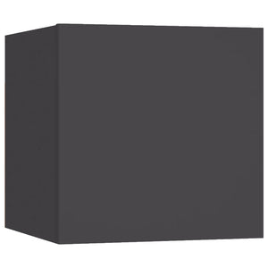 Nachttische 2 Stk. Grau 30,5x30x30 cm Holzwerkstoff