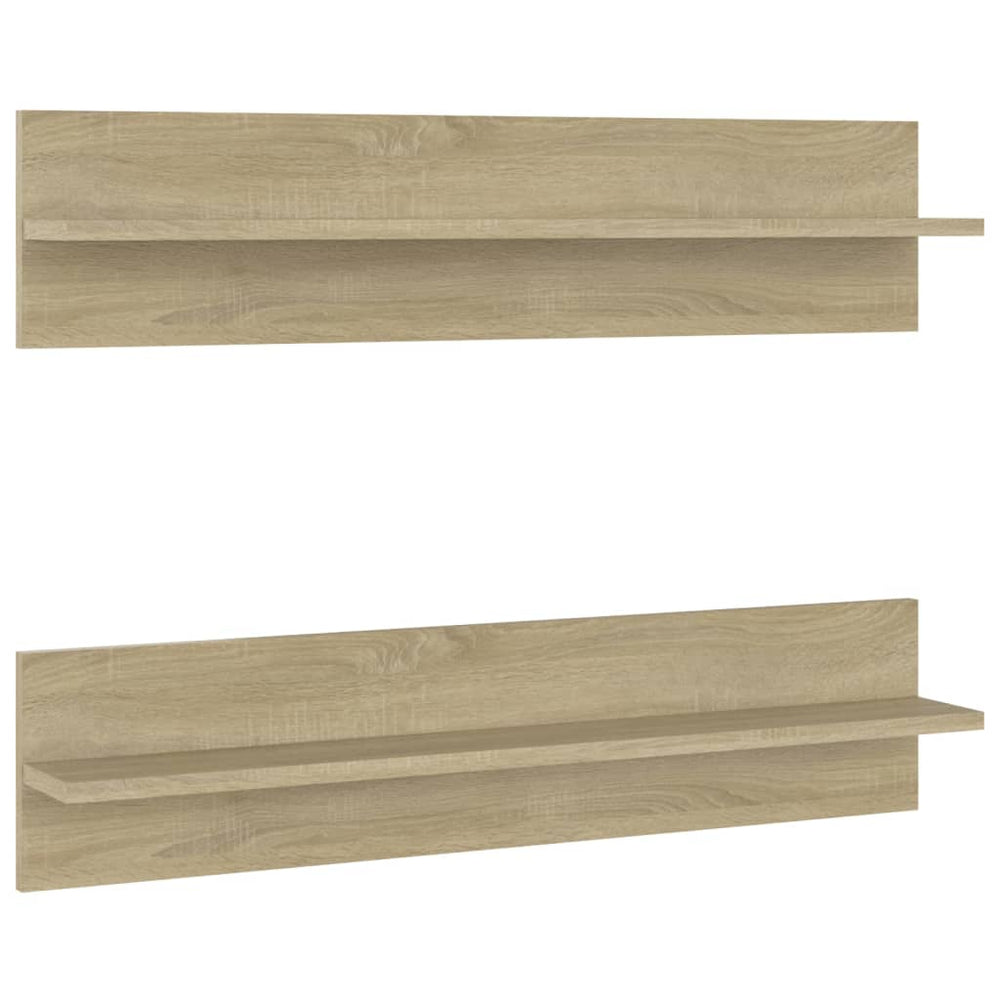 Wandregale 2er Set Sonoma Eiche 80cm