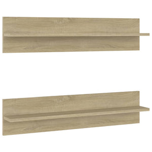 Wandregale 2er Set Sonoma Eiche 80cm