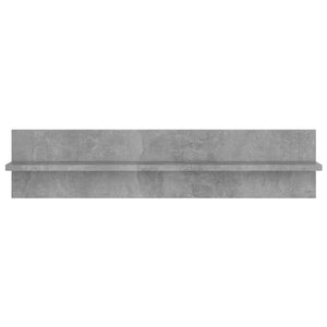 Betongraue Wandregale, 2er-Set