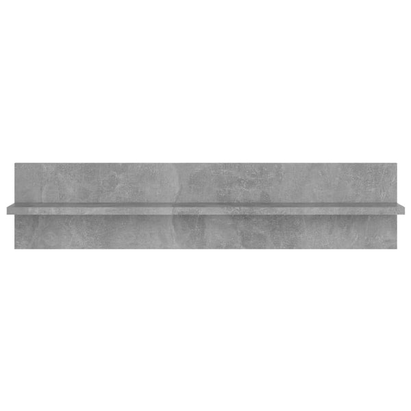 Betongraue Wandregale, 2er-Set