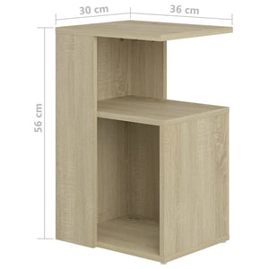 Sonoma Eiche Beistelltisch 36x30x56 cm