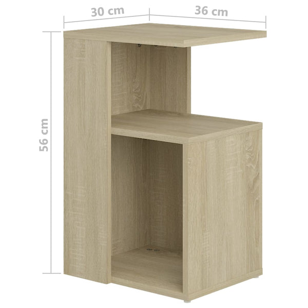 Sonoma Eiche Beistelltisch 36x30x56 cm