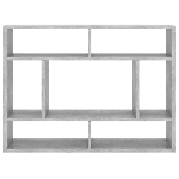 Betongraues Wandregal, 75 cm