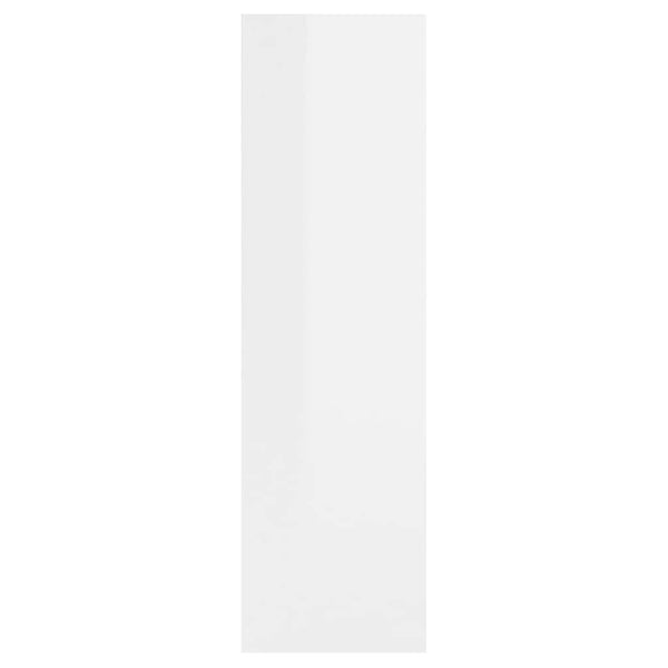 Wandregal Weiß Hochglanz 75 cm