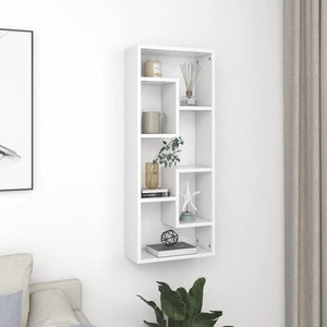 Weißes Wandregal 36x16x90 cm