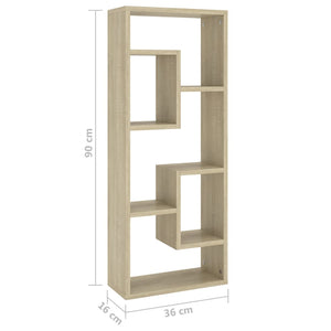 Wandregal Sonoma Eiche 36x16x90 cm