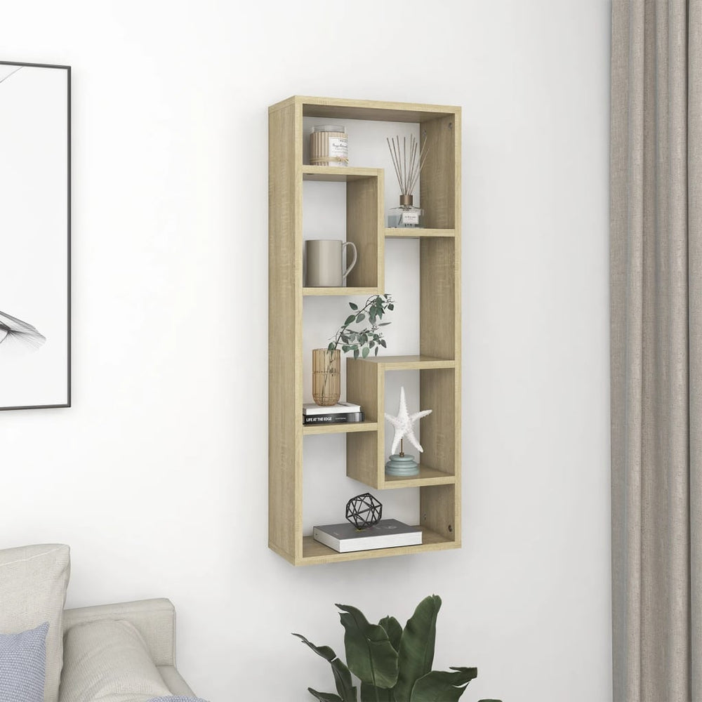 Wandregal Sonoma Eiche 36x16x90 cm