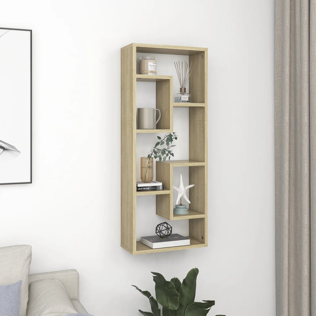Wandregal Sonoma Eiche 36x16x90 cm