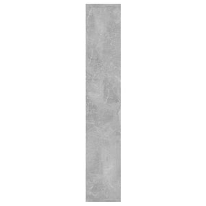 Betongraues Wandregal, 36x16x90 cm