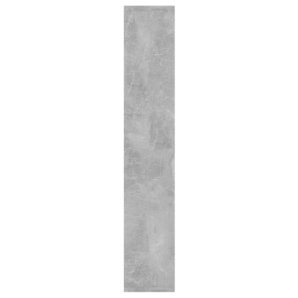 Betongraues Wandregal, 36x16x90 cm