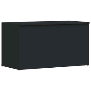 Schwarze Aufbewahrungstruhe 84x42x46 cm