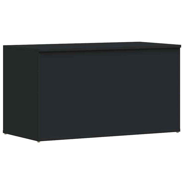 Schwarze Aufbewahrungstruhe 84x42x46 cm