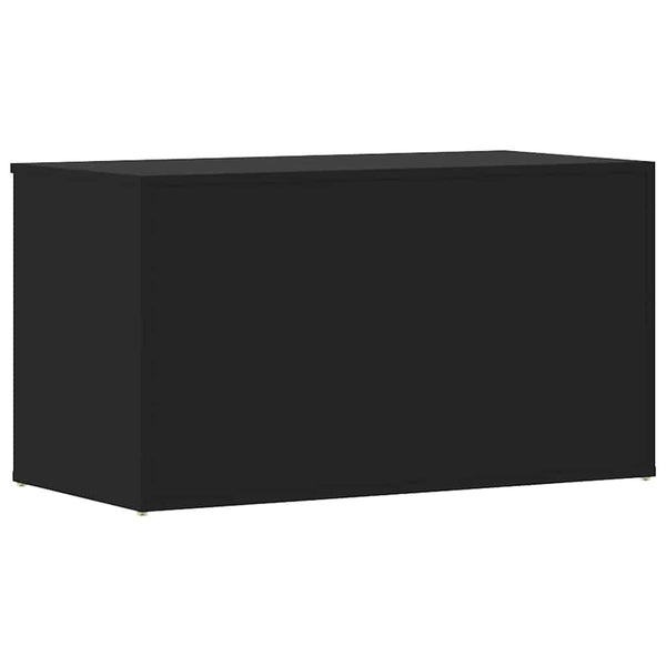 Schwarze Aufbewahrungstruhe 84x42x46 cm