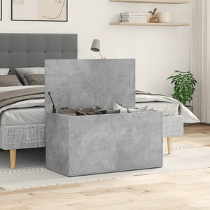 Betongraue Aufbewahrungstruhe 84 cm
