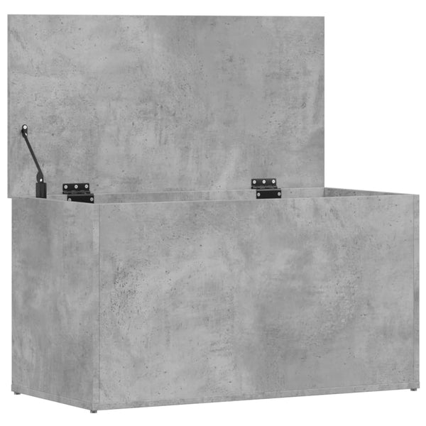 Betongraue Aufbewahrungstruhe 84 cm