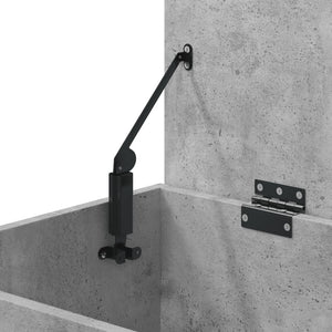 Betongraue Aufbewahrungstruhe 84 cm