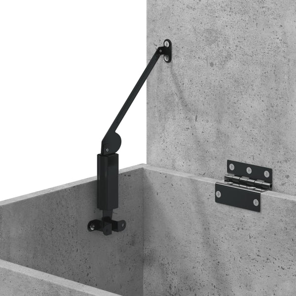 Betongraue Aufbewahrungstruhe 84 cm