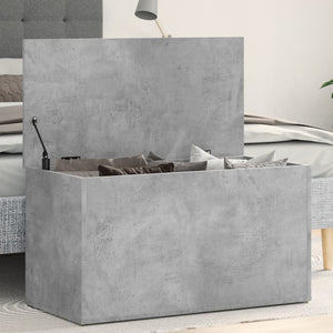Betongraue Aufbewahrungstruhe 84 cm