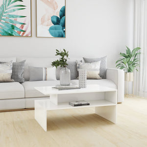 Weißer Couchtisch 90x60 cm