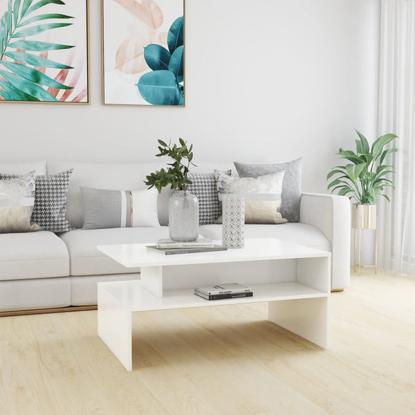 Weißer Couchtisch 90x60 cm