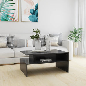 Grauer Couchtisch 90x60 cm