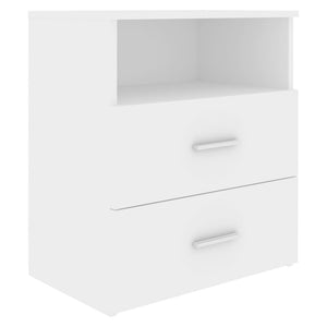 Nachttische Weiß 2er Set 50x32x60 cm