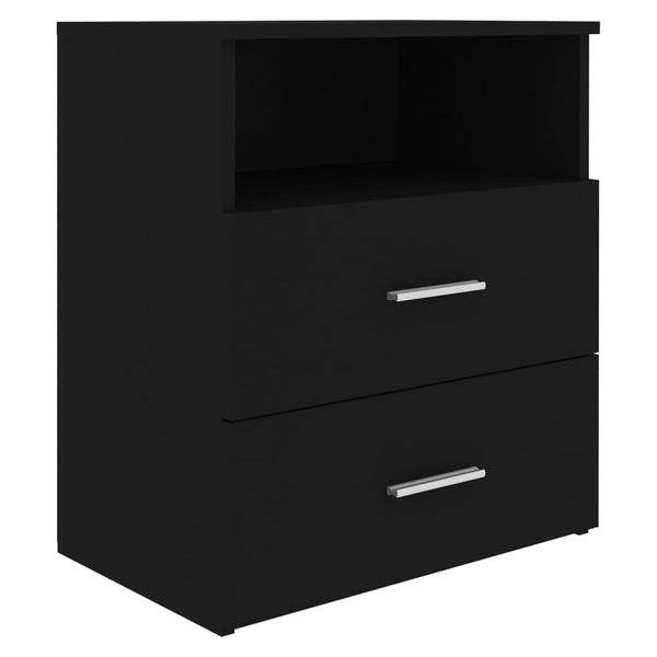 Schwarzer Nachttisch 50x32x60 cm