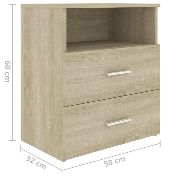 Sonoma Eiche Nachttisch 50x32x60 cm